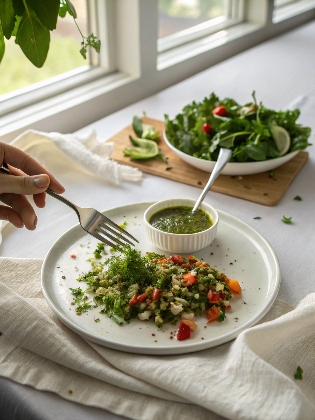 Chimichurri Saus serving suggestion