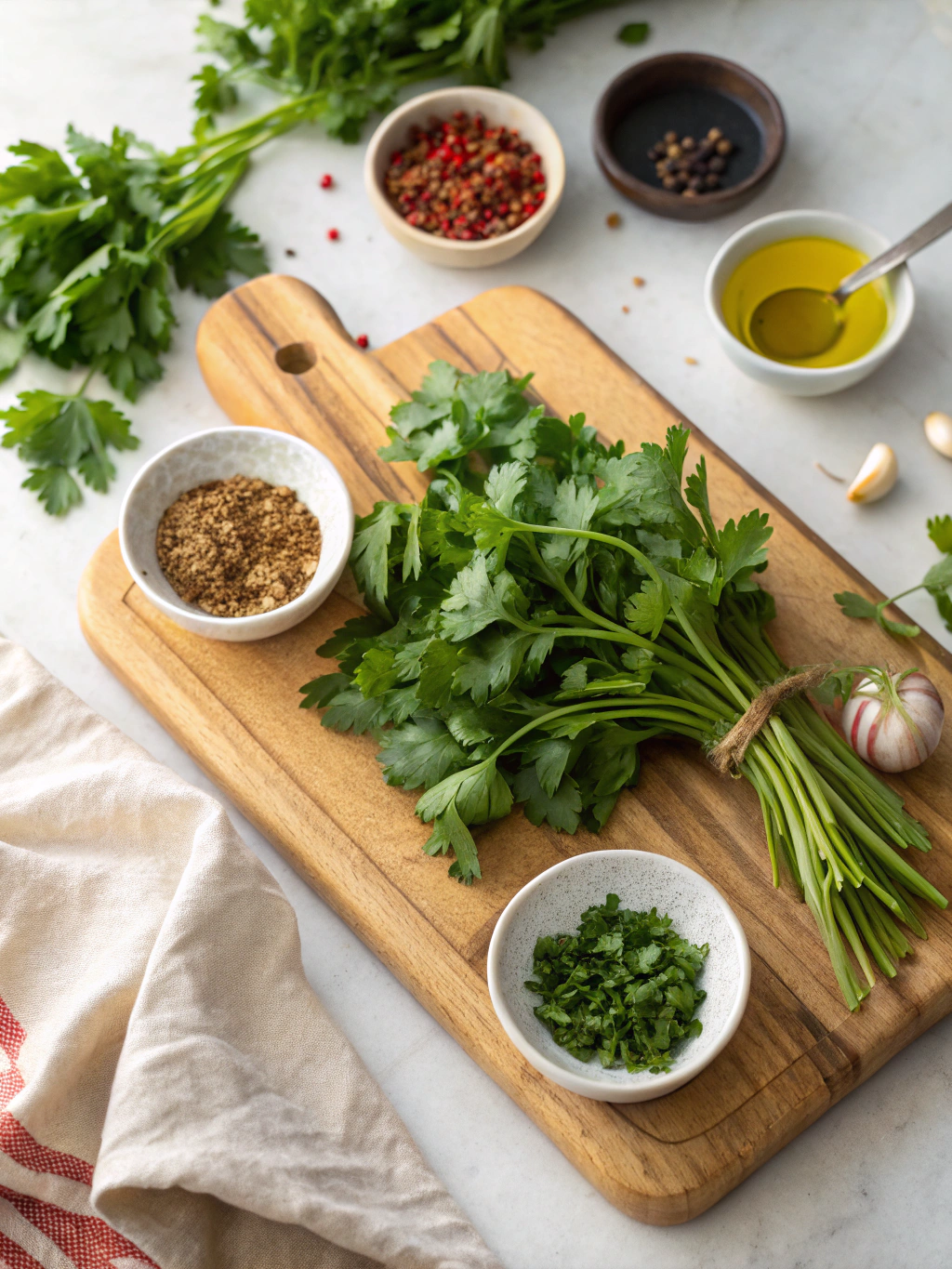 Chimichurri Saus ingredients