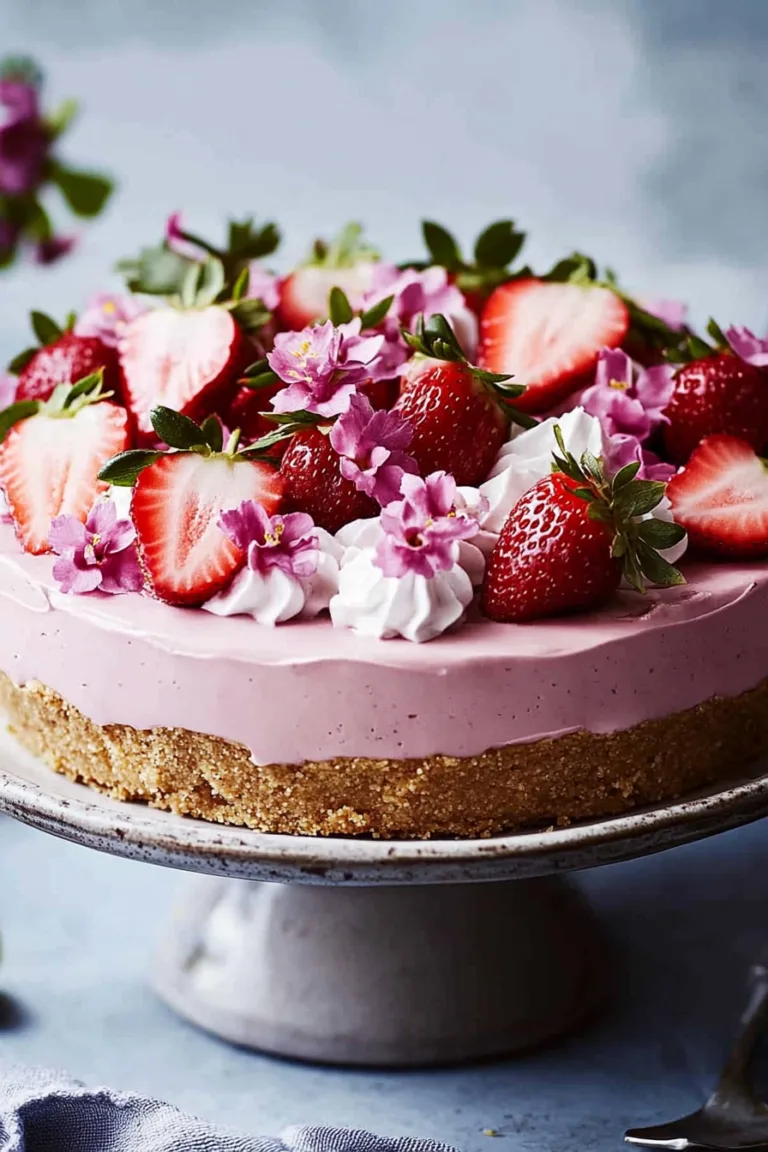 No-Bake Strawberry Cheesecake Tart