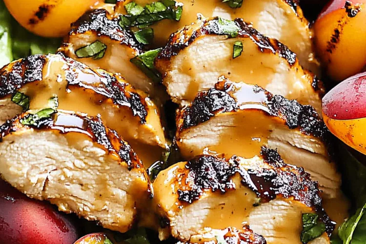 Peachy Maple Chicken Salade