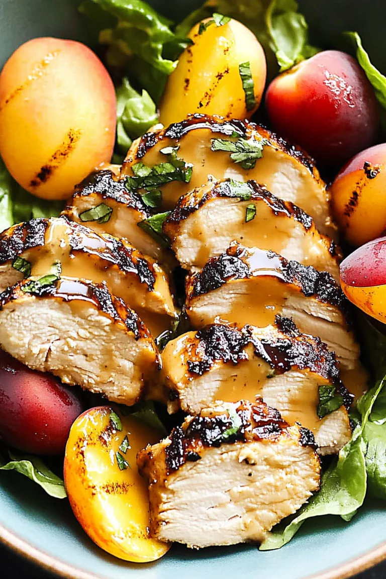 Peachy Maple Chicken Salade