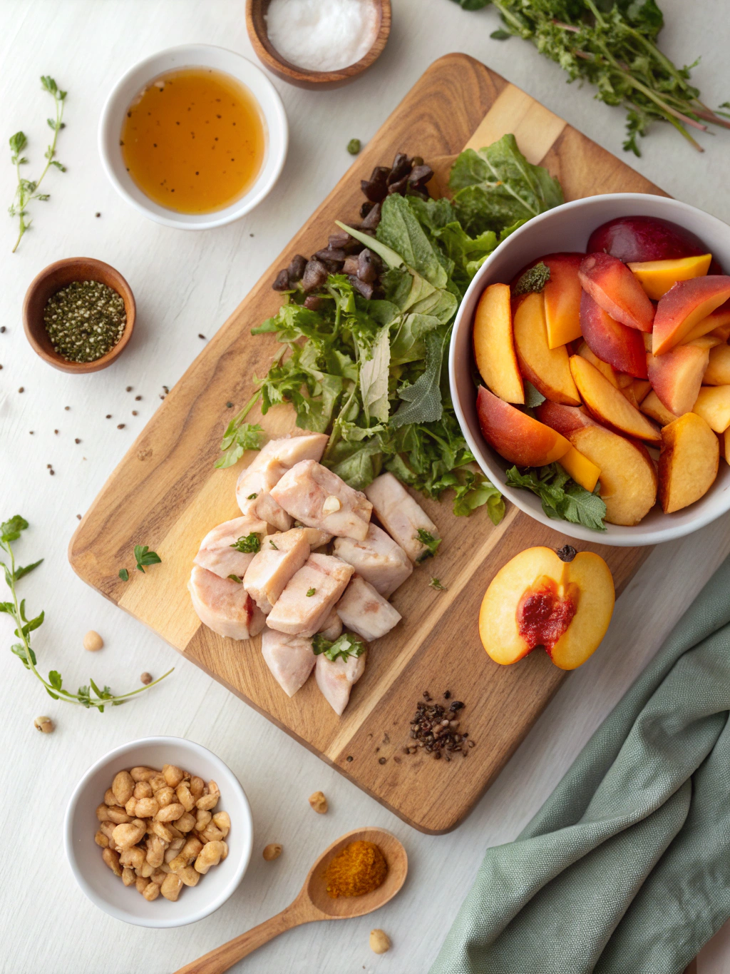 Peachy Maple Chicken Salade ingredients
