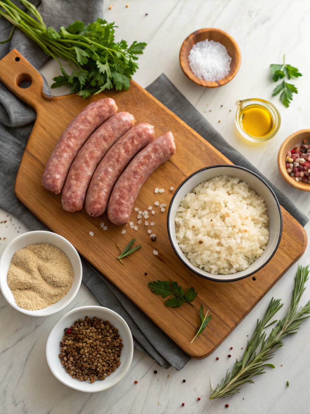Sausage and Rice Skillet ingredients