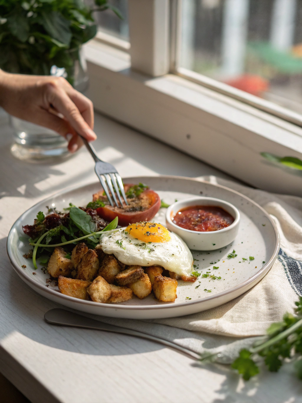 proteinreiches frühstück serving suggestion