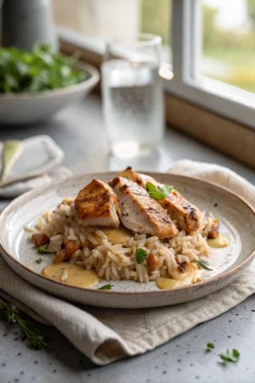 rezept mit hähnchen und reis