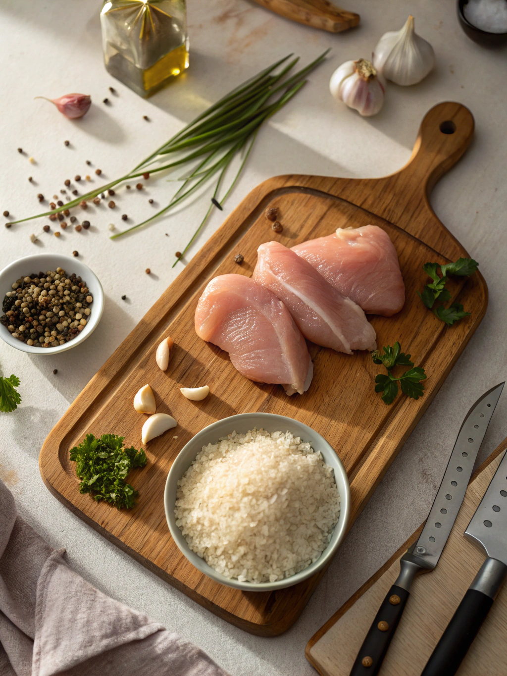 rezept mit hähnchen und reis Final Dish Presentation