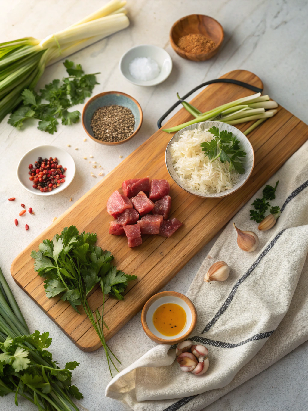 worstvlees en rijstpan ingredients