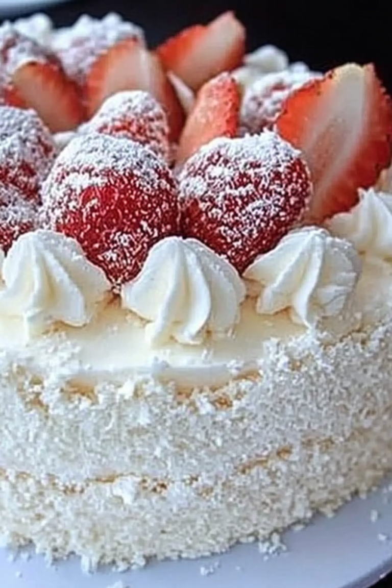 Aardbei Raffaello Taart