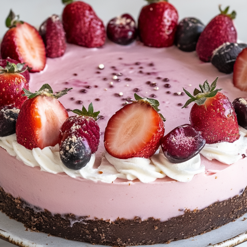 Aardbeienmousse Taart