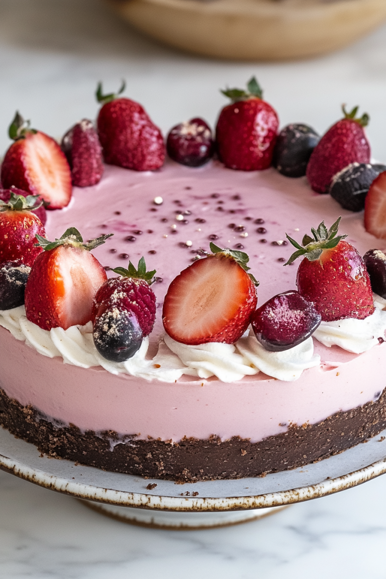 Aardbeienmousse Taart