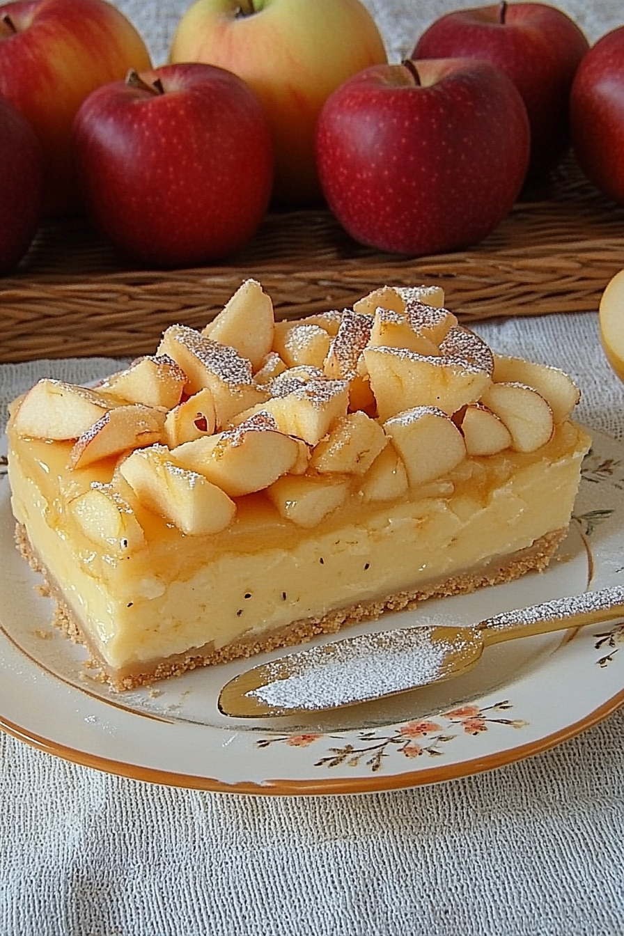Apfel-Käsekuchen Final Dish Presentation