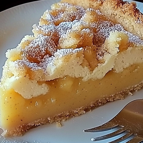 Apfelmus Vanillepudding Kuchen