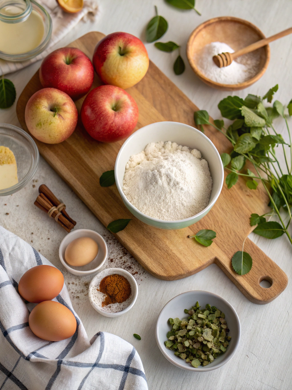 Apfelpfannkuchen Rezept ingredients