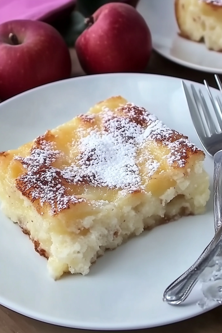 Apfelpudding-Schnitten