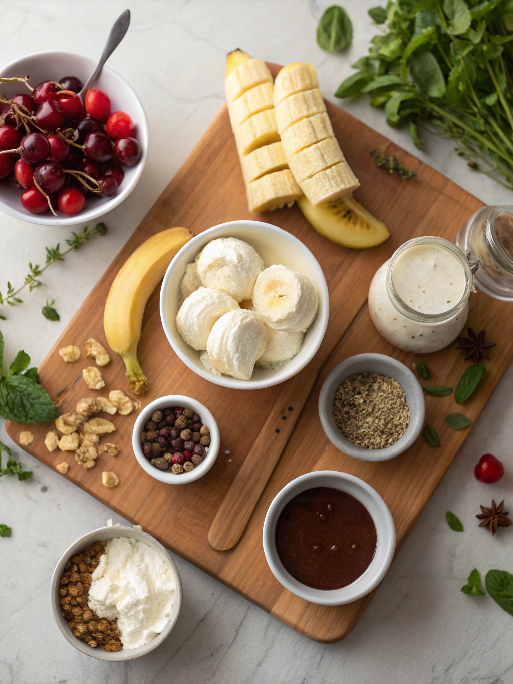 Bananensplit Rolle Rezept ingredients