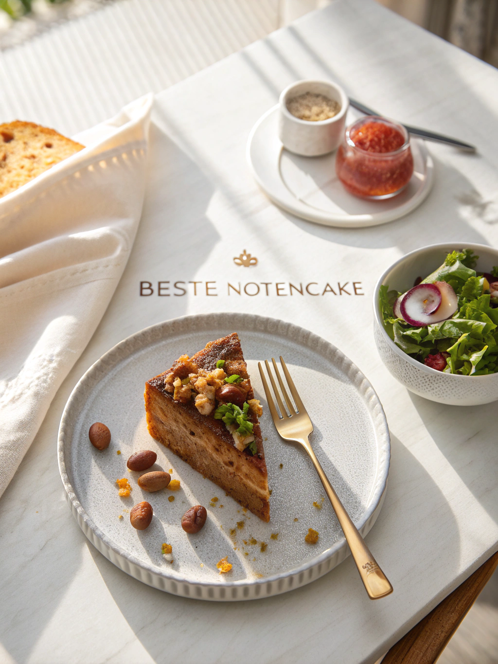 Beste Notencake serving suggestion