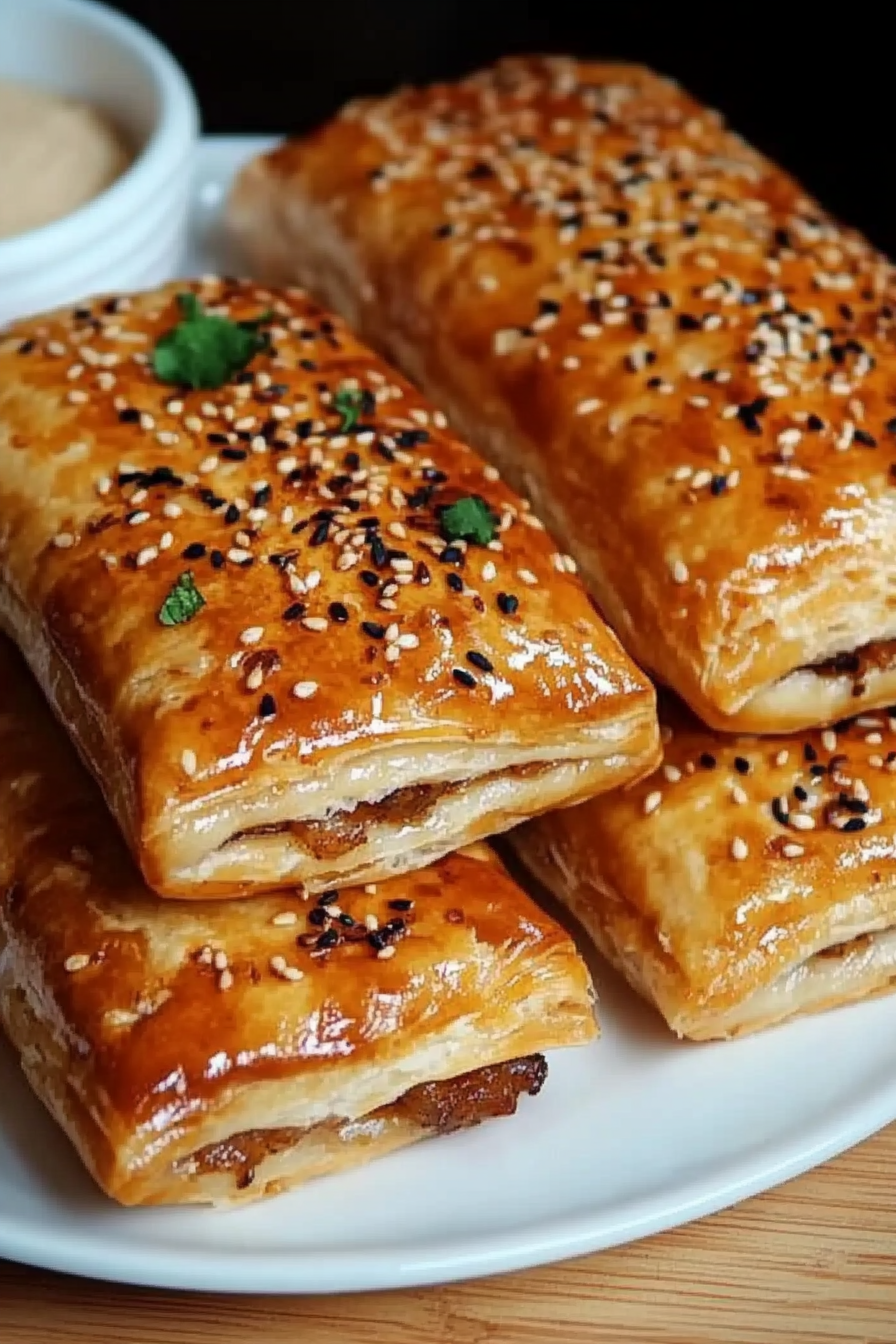 Bladerdeeg met gyros Final Dish Presentation