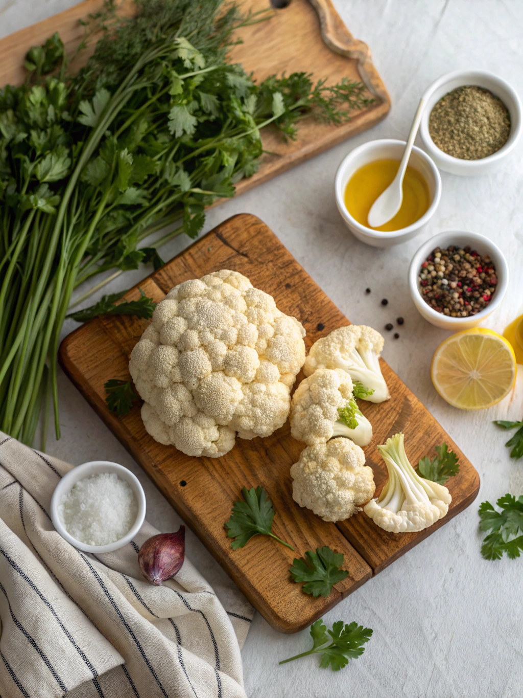 Blumenkohl aus dem Ofen ingredients