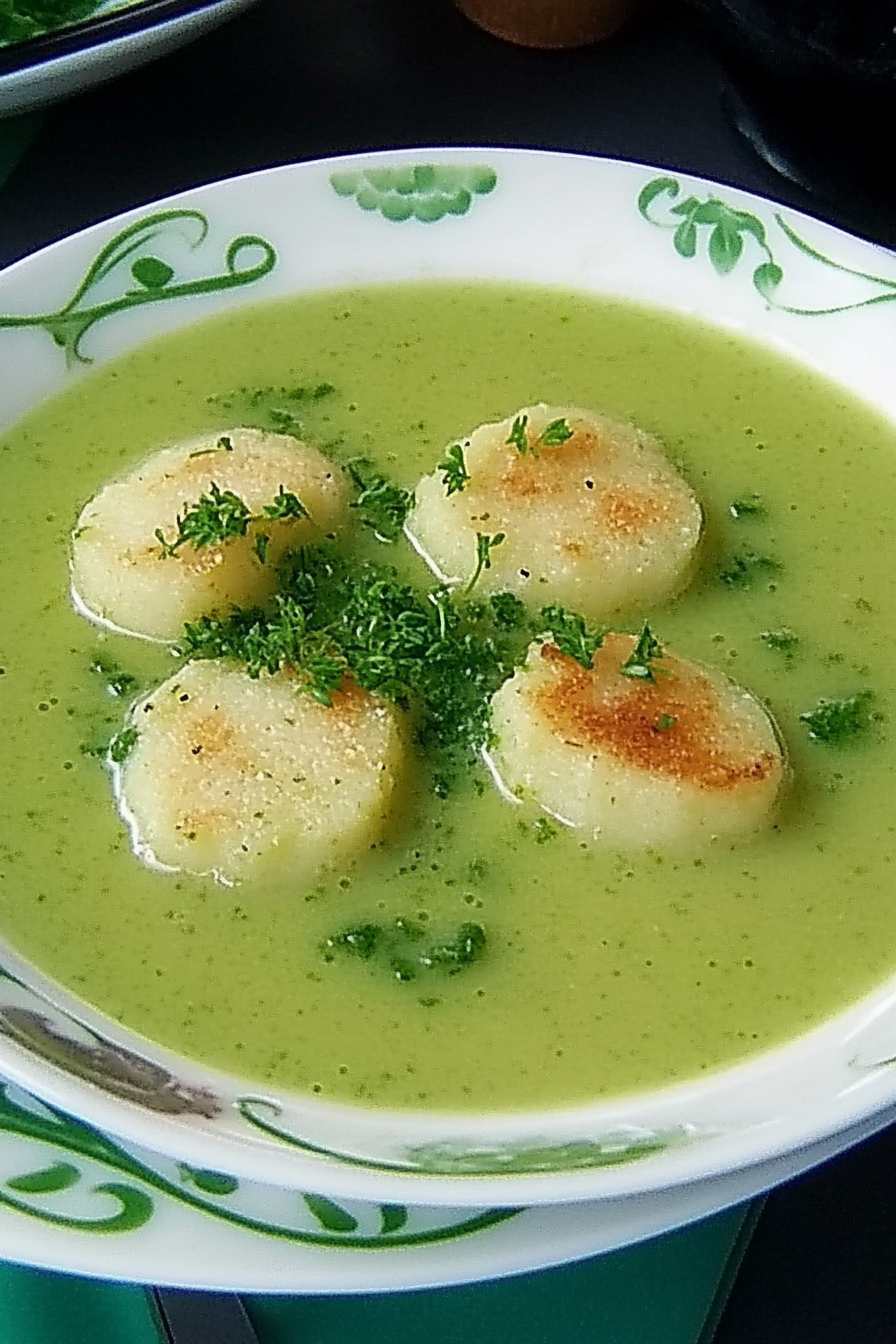 Brokkolisuppe Light maken Final Dish Presentation