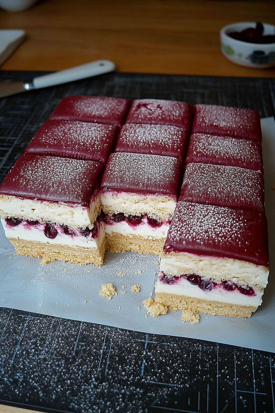 Butterkeks-Himbeer-Kuchen Final Dish Presentation