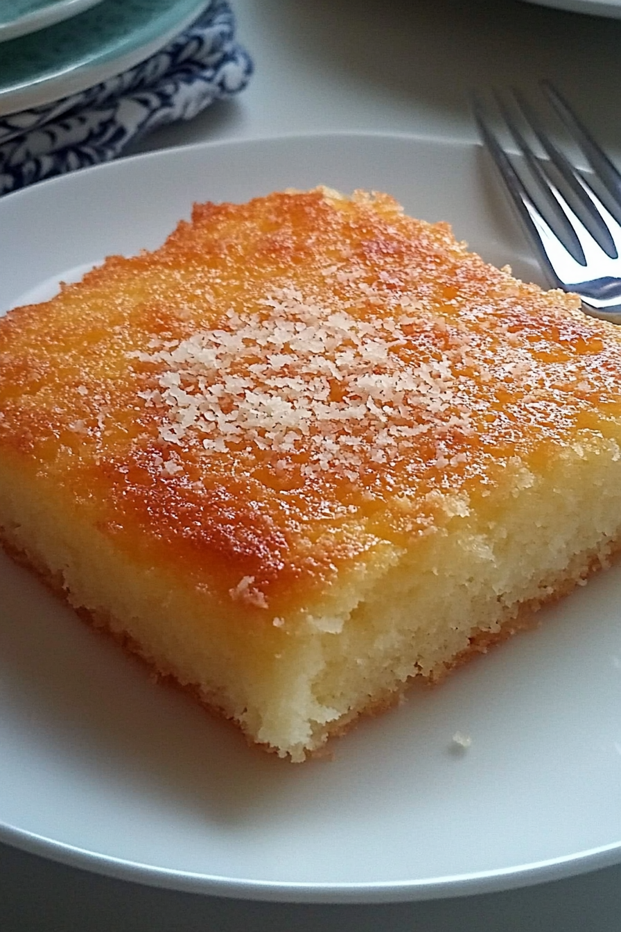 Buttermilch-Kokos-Kuchen Rezept Final Dish Presentation