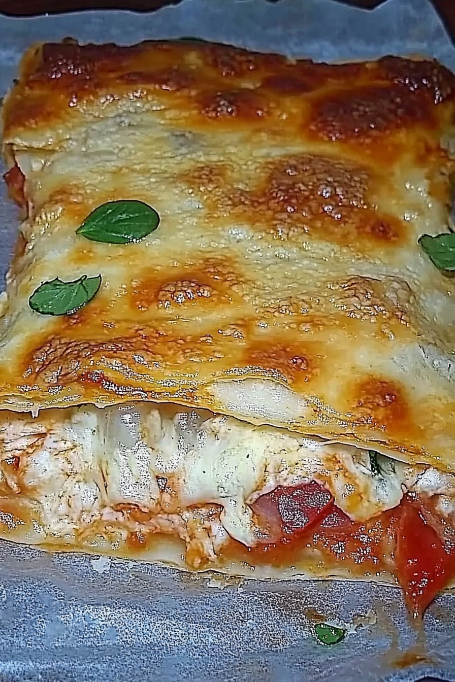 Calzone met Bladerdeeg Recept Final Dish Presentation