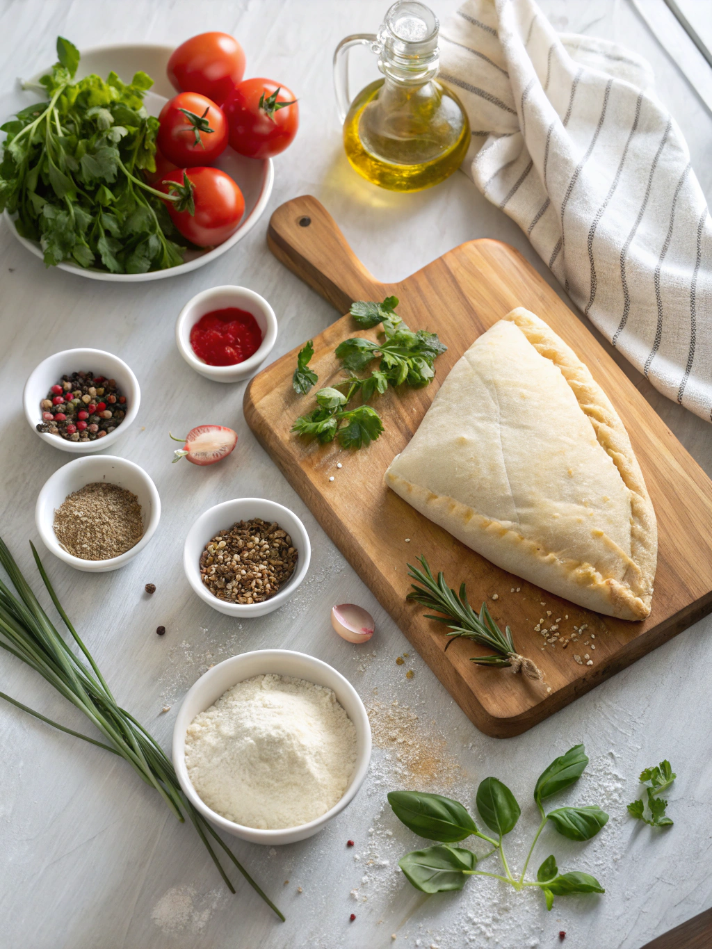 Calzone met Bladerdeeg Recept ingredients