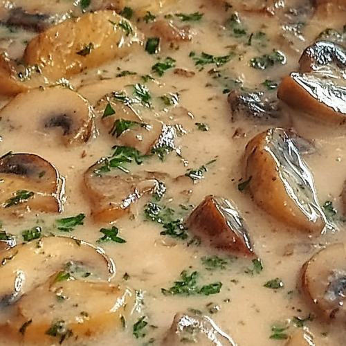 Champignon-Rahmsaus Rezept