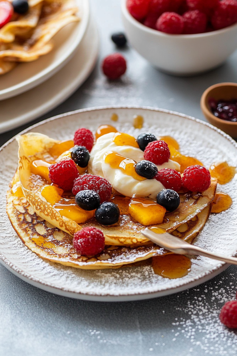 Crepes met fruit