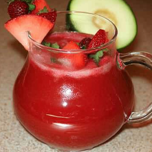 Erdbeer-Bowle mit Melone