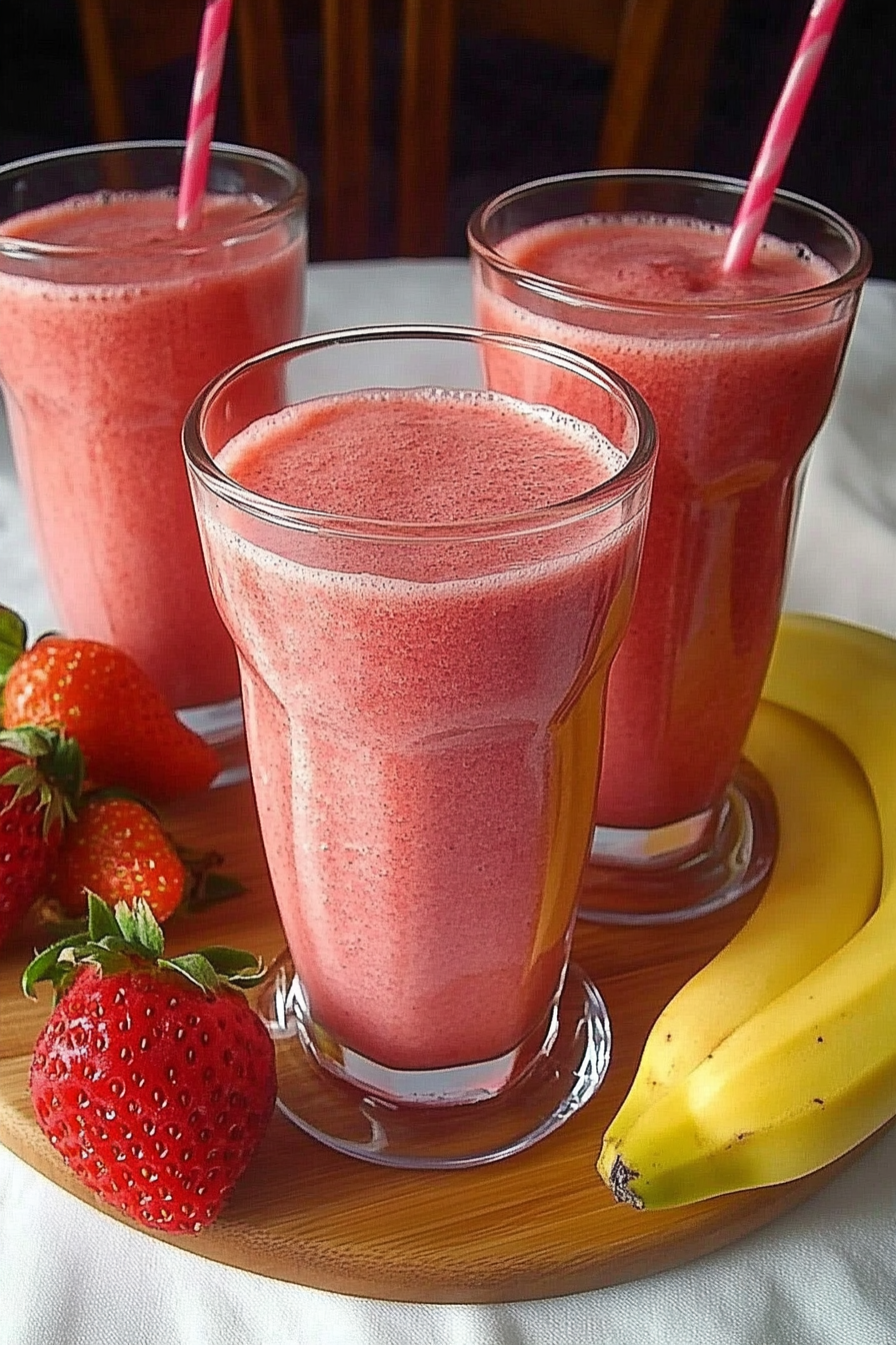 Erdbeer-Smoothie Final Dish Presentation