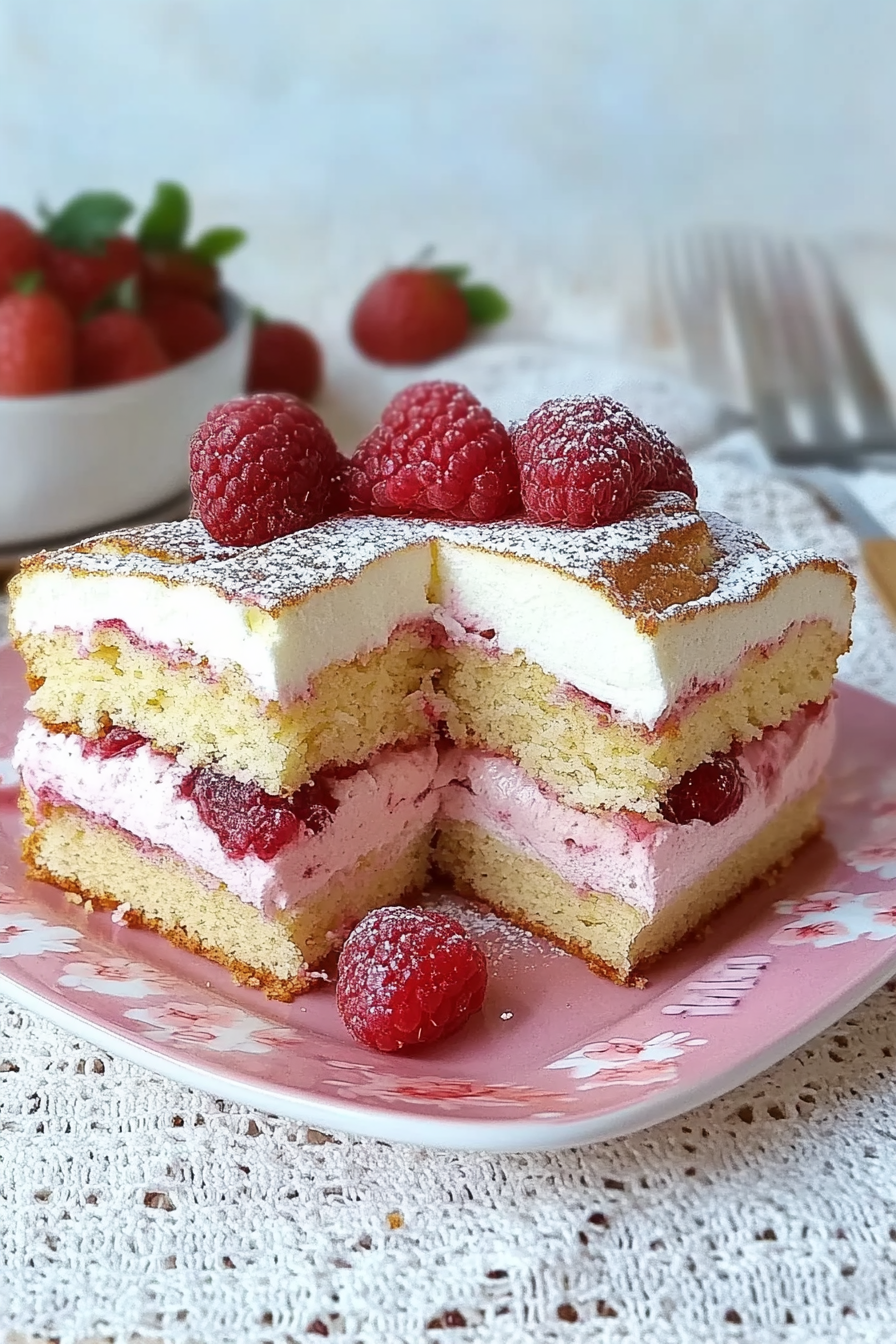 Erdbeertraum Schnitte Final Dish Presentation