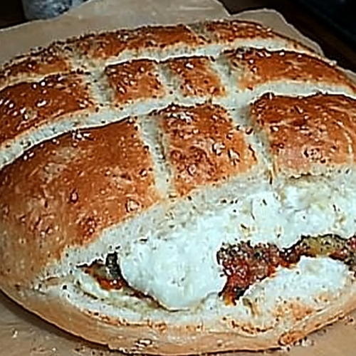 Fladenbrot met Hackfleisch