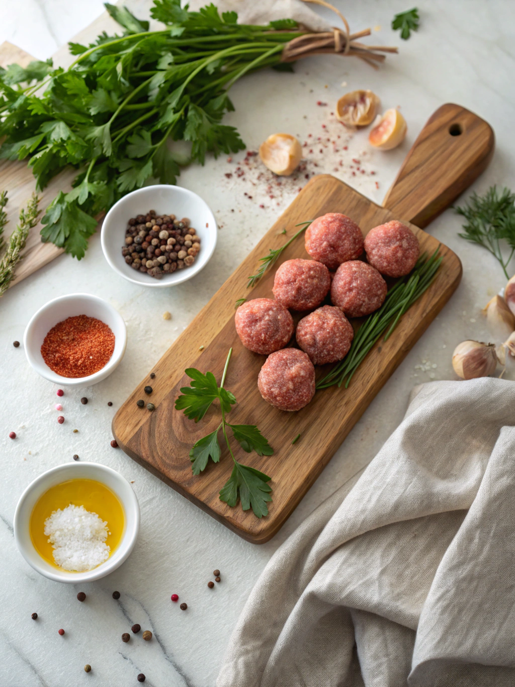 Fleischbällchen Stroganoff ingredients