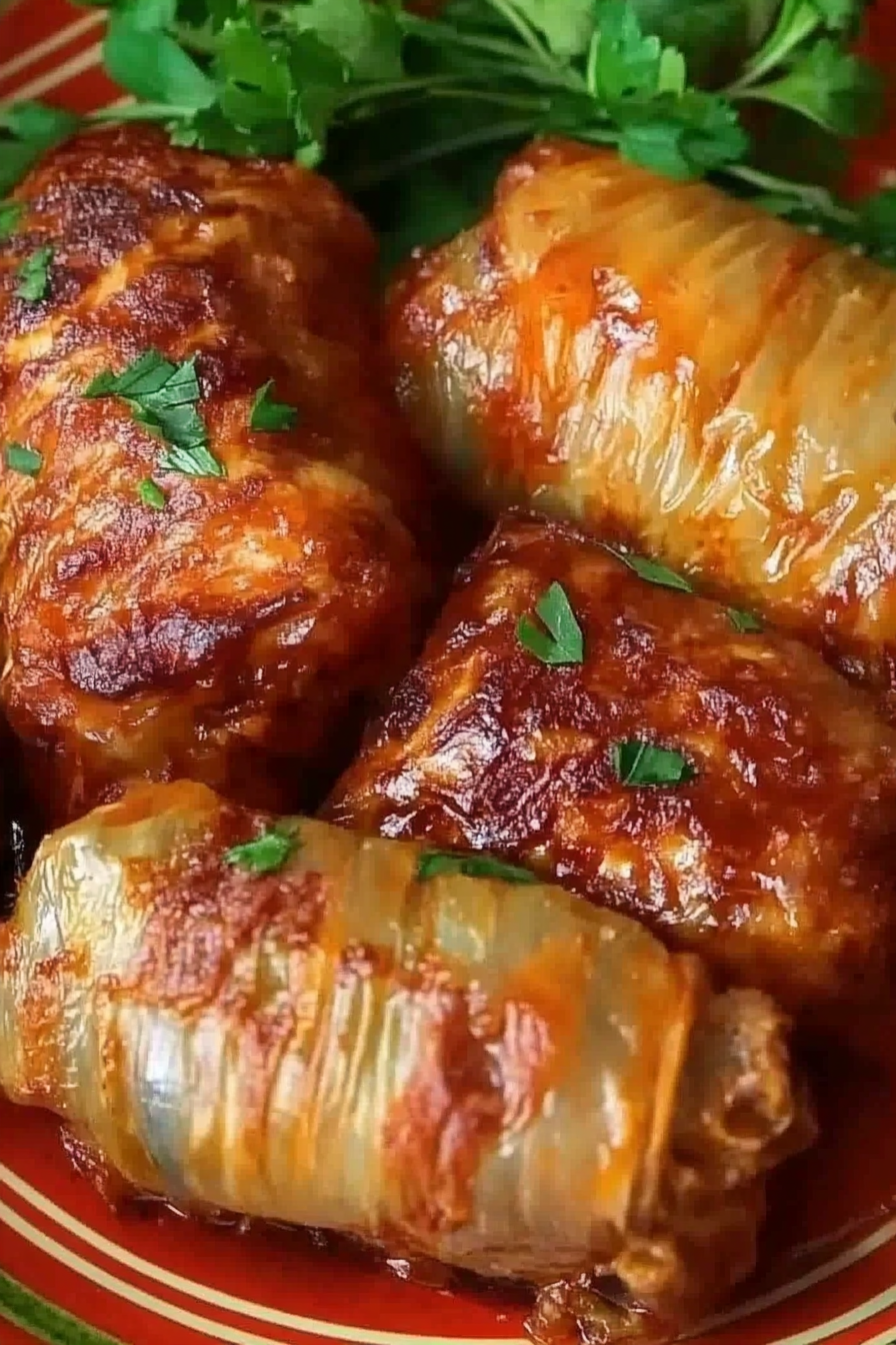 Geschmorte Kohlrouladen Rezept Final Dish Presentation