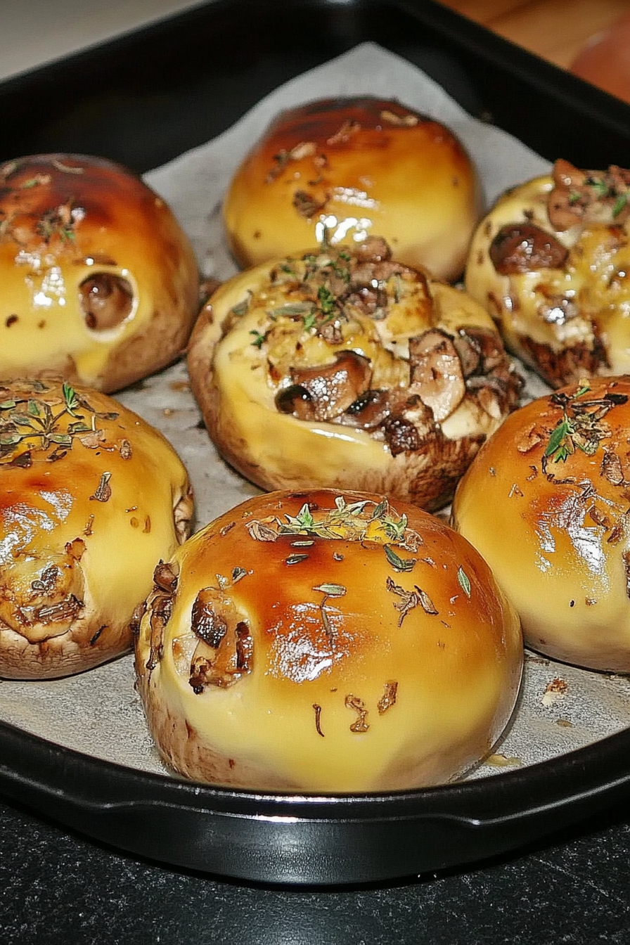 Gevulde Champignons Final Dish Presentation