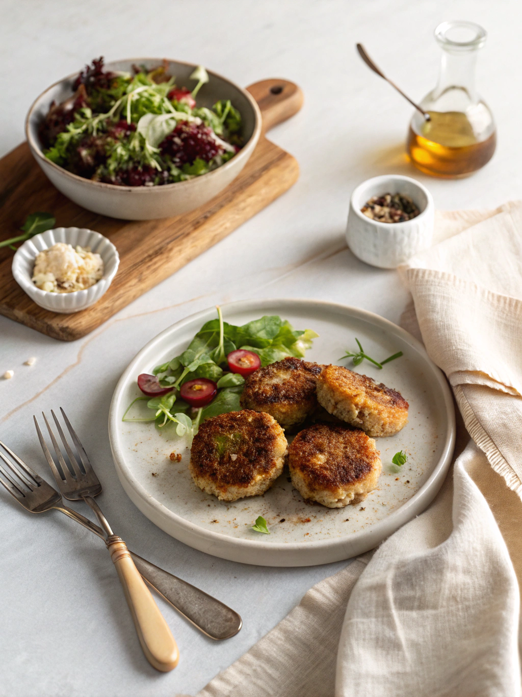 Gevulde Frikadellen Camembert serving suggestion