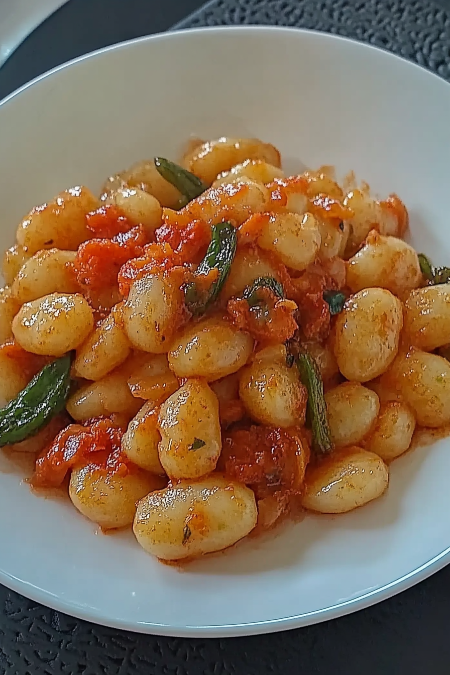 Gnocchi met groenten Final Dish Presentation