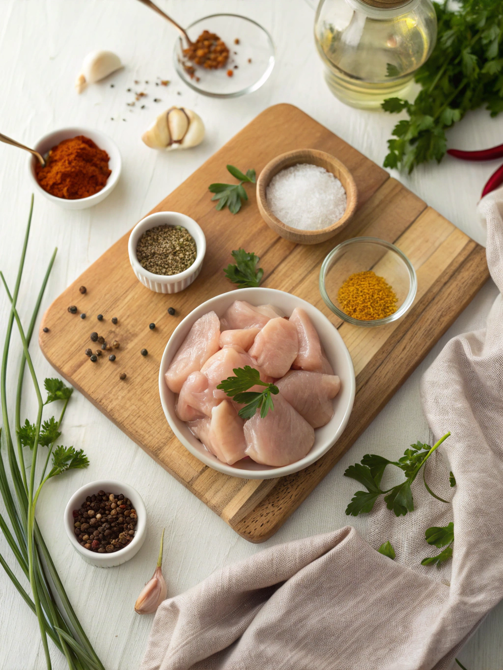 Hähnchengeschnetzeltes recept ingredients