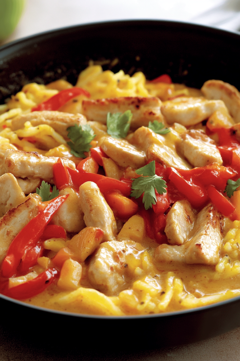 Hanchengeschnetzeltes met rijst