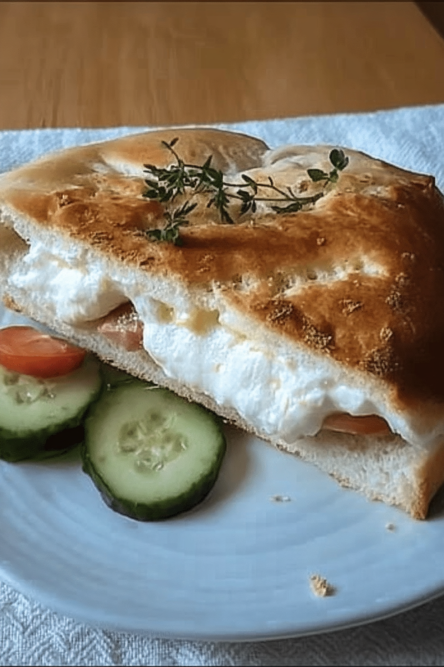 Heiße Schafskäse im Fladenbrot Final Dish Presentation