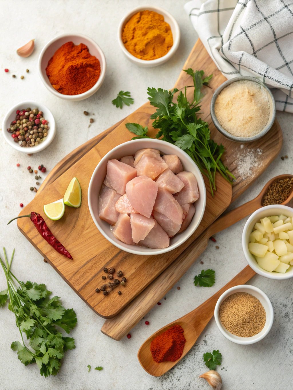 Indisches Butter Chicken Recept ingredients