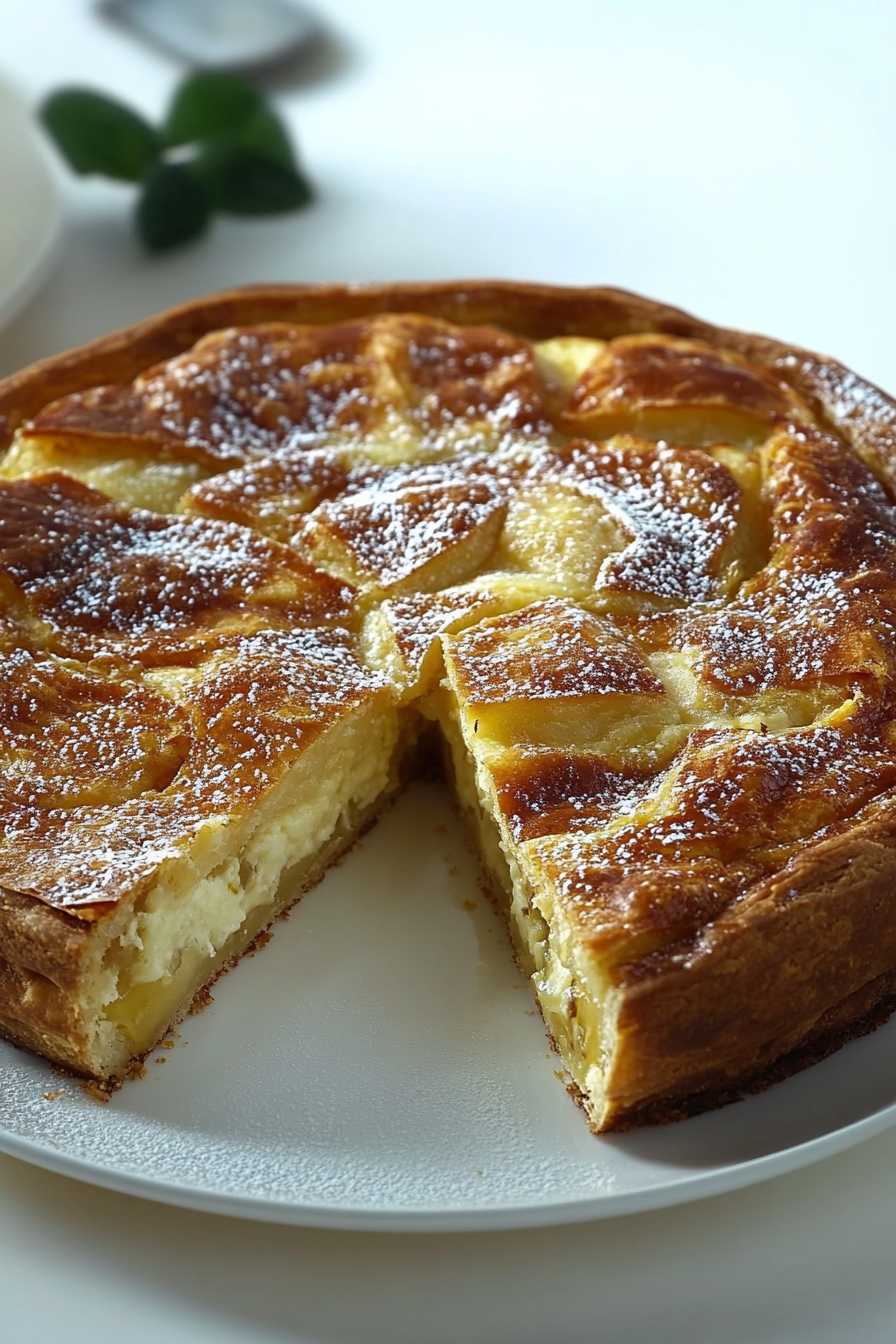 Italiaanse appeltaart Final Dish Presentation