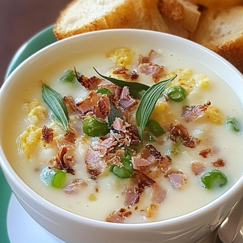 Kaas-Lauch-Suppe met Hackfleisch