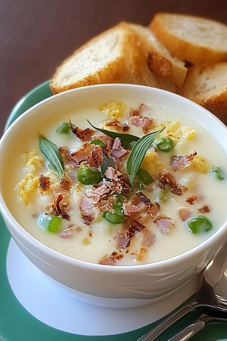 Kaas-Lauch-Suppe met Hackfleisch