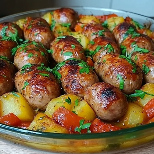 Kartoffel-Bratwurst Auflauf