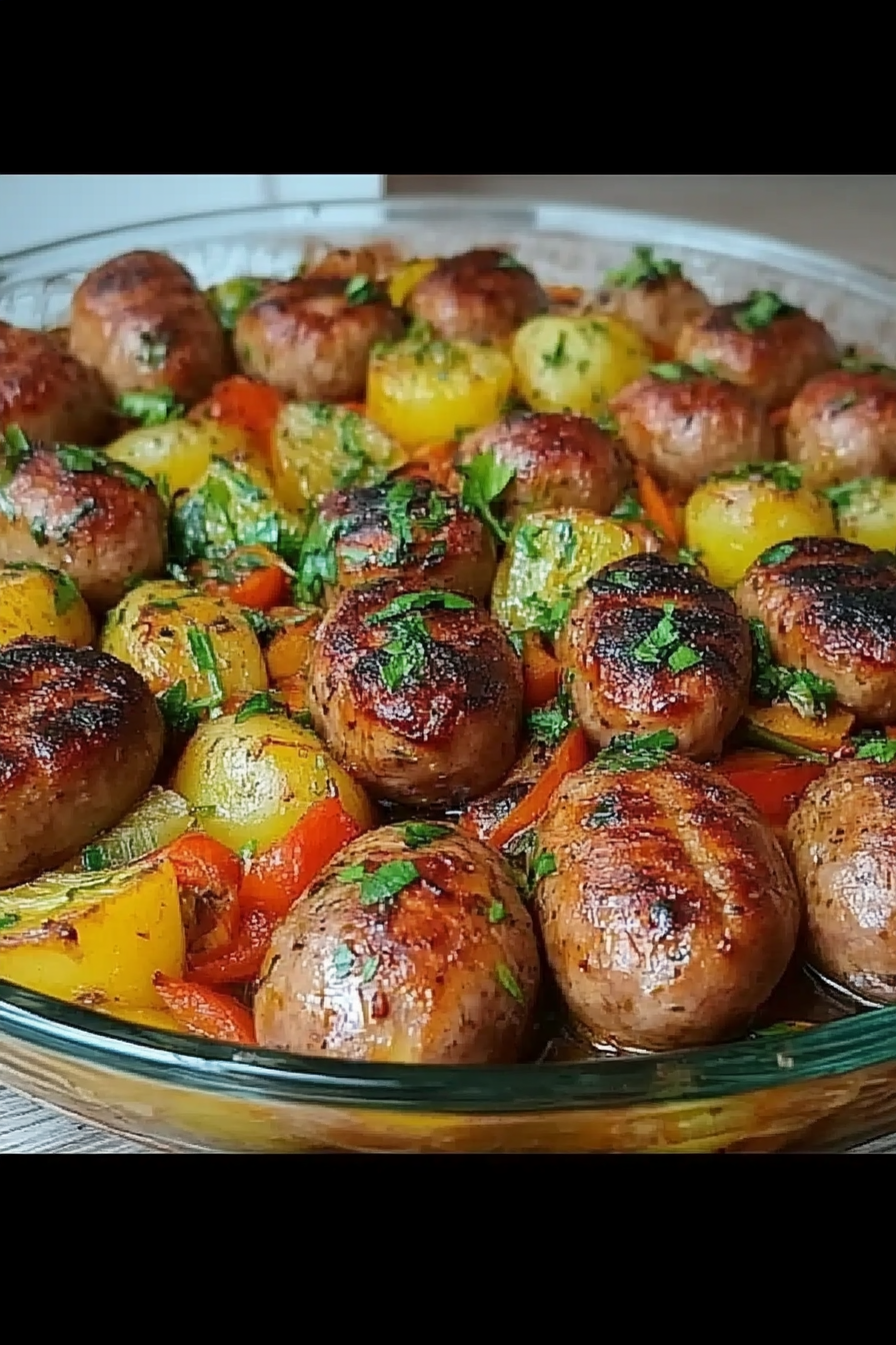 Kartoffel-Bratwurst Auflauf Final Dish Presentation