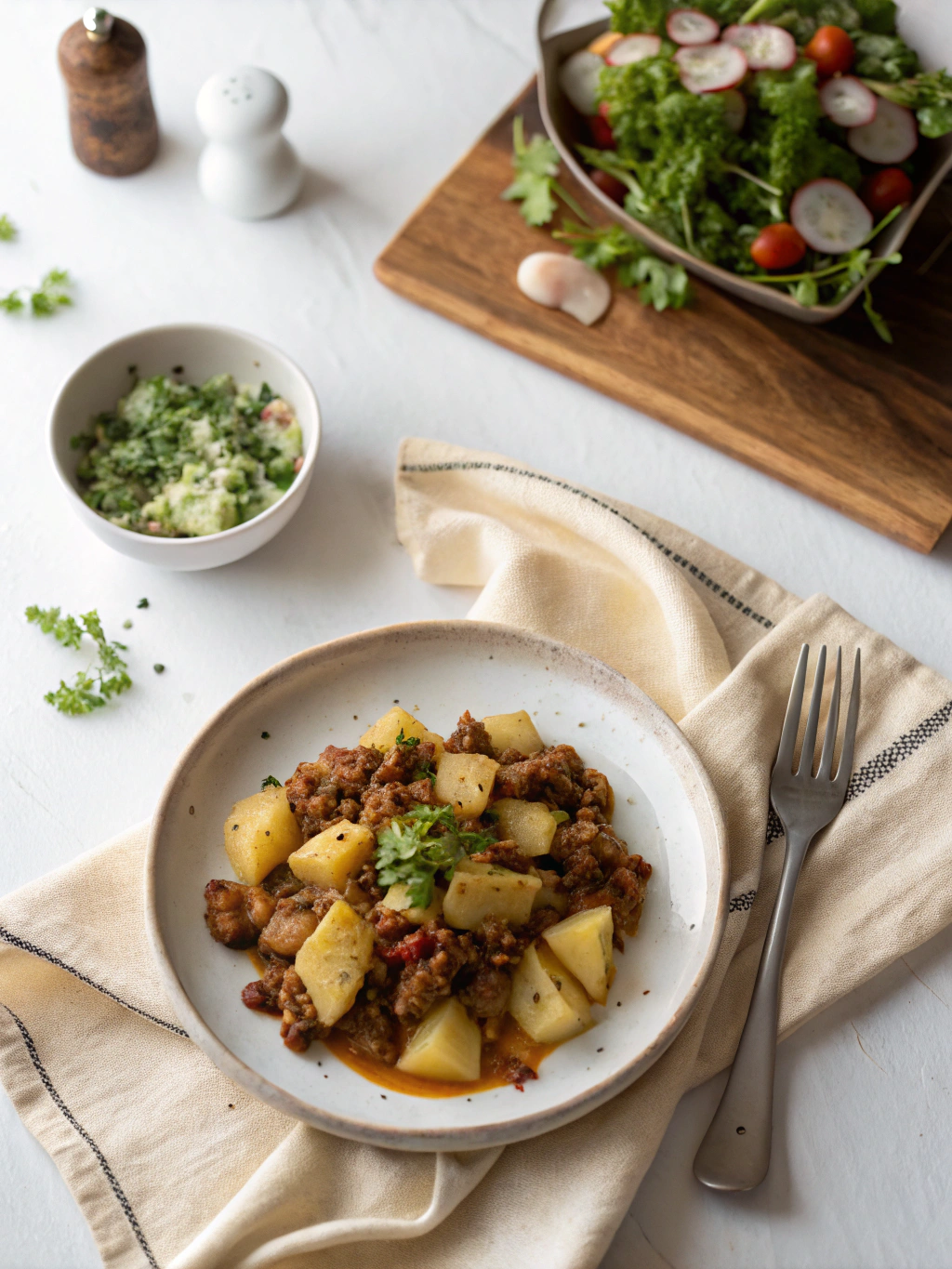 Kartoffel-Hackfleisch-Topf serving suggestion