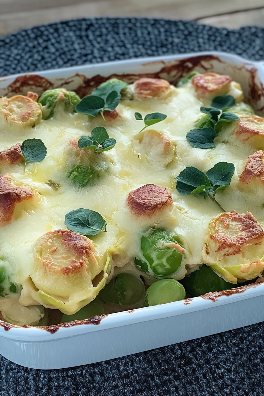 Kasseler-Rosenkohl-Auflauf Final Dish Presentation