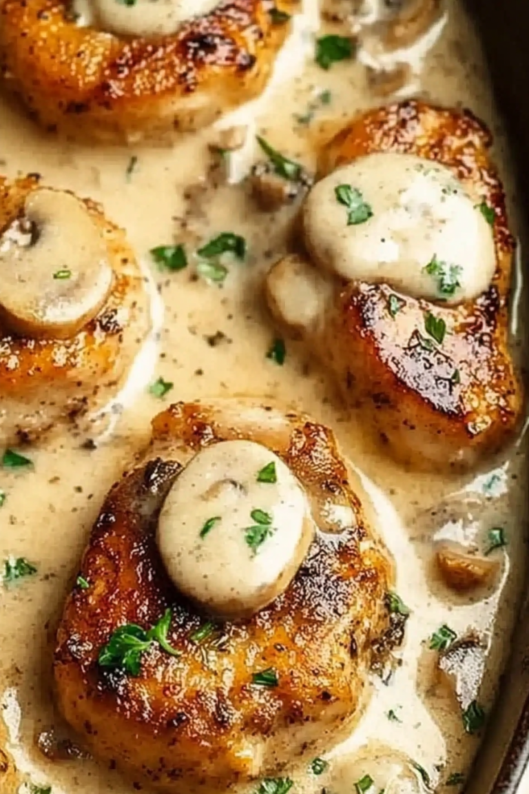 Kipfilets in Champignonroom